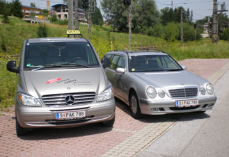 Unsere modernen Taxi Fahrzeuge von Mercedes